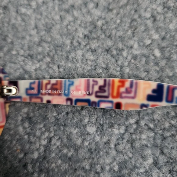 Fendi Brown Sunglasses With Multicolor Logo - Picture 9 of 9